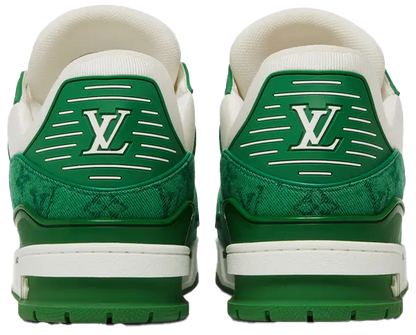 Louis Vuitton  Trainer Green  Monogram Denim White