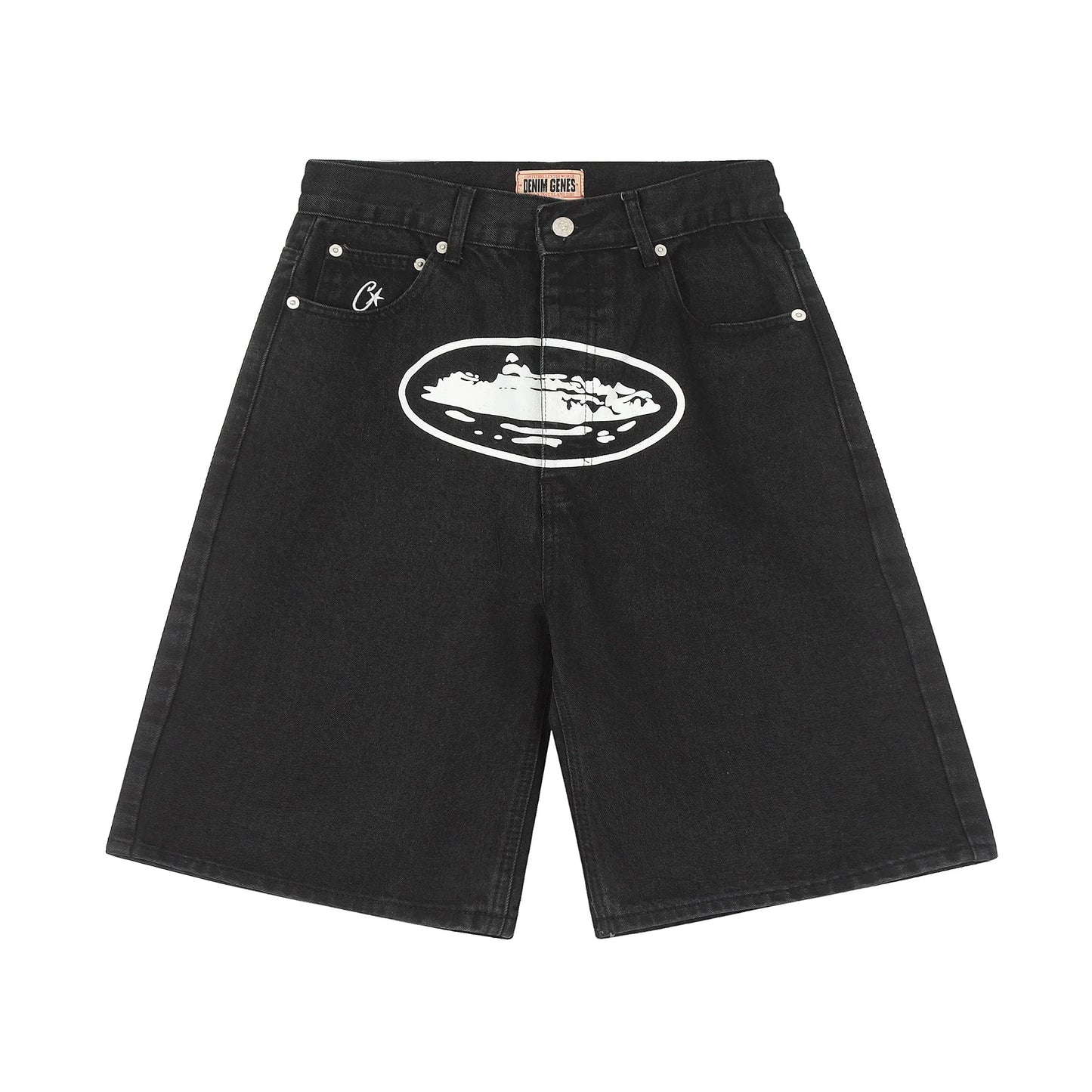 Corteiz Alcatraz Baggy Denim Shorts