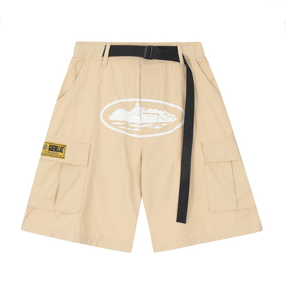 Corteiz Guerillaz Cargo Shorts 'cream'