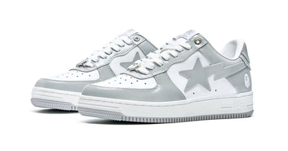 A Bathing Ape Bapesta Low 'Shiny Grey'