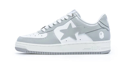 A Bathing Ape Bapesta Low 'Shiny Grey'