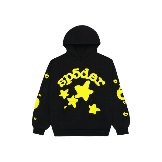 Sp5der Hoodie Black/Yellow