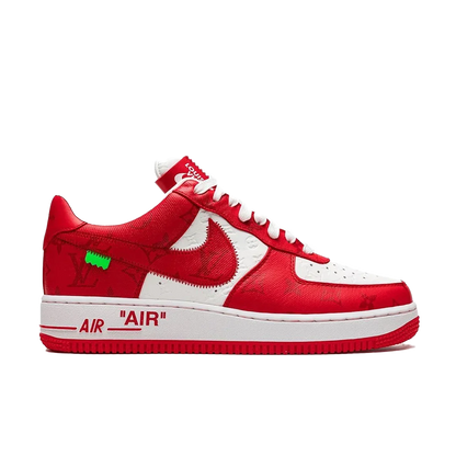 LV Nike Air Force 1 Low By Virgil Abloh White Red