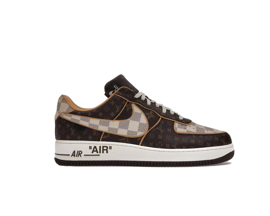 Louis Vuitton Nike Air Force 1 Low Monogram Brown Damier Azur